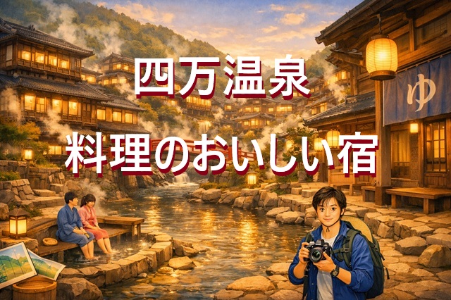 四万温泉で料理が美味しい宿